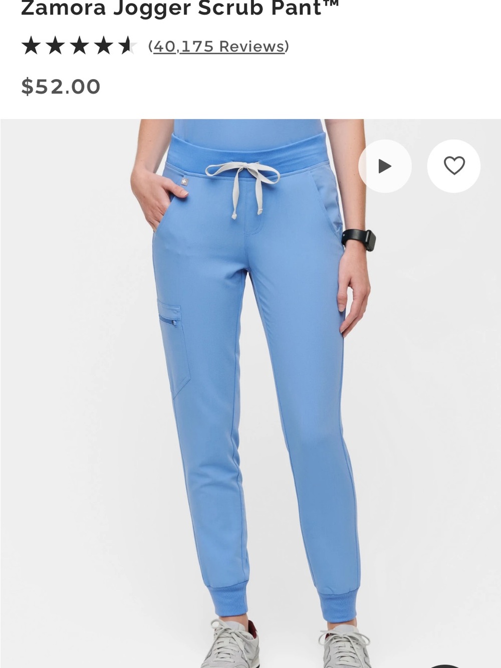 Figs Ceil Blue Zamora Jogger Medium Tall - Picture 4 of 4